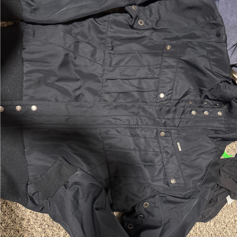Men's Black pelle pelle moto Jacket